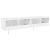 Comode TV de perete cu lumini LED, 2 buc., alb, 80x35x31 cm GartenMobel Dekor