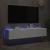 Comode TV de perete cu lumini LED, 2 buc., alb, 80x35x31 cm GartenMobel Dekor