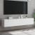 Comode TV de perete cu lumini LED, 2 buc., alb, 80x35x31 cm GartenMobel Dekor