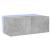 Comodă TV de perete cu lumini LED, gri beton, 80x35x31 cm GartenMobel Dekor