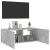 Comodă TV de perete cu lumini LED, gri beton, 80x35x31 cm GartenMobel Dekor