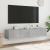 Comode TV de perete cu lumini LED 2 buc. gri beton 80x35x31 cm GartenMobel Dekor