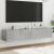 Comode TV de perete cu lumini LED 2 buc. gri beton 80x35x31 cm GartenMobel Dekor