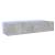 Comode TV de perete cu lumini LED 2 buc. gri beton 80x35x31 cm GartenMobel Dekor