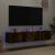 Comodă TV de perete cu LED, 2 buc. stejar fumuriu, 80x35x31 cm GartenMobel Dekor