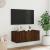 Comodă TV de perete cu lumini LED, stejar maro, 80x35x31 cm GartenMobel Dekor