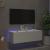 Comodă TV de perete cu lumini LED, alb, 100x35x31 cm GartenMobel Dekor