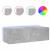 Comodă TV de perete cu lumini LED, gri beton, 100x35x31 cm GartenMobel Dekor