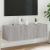 Comodă TV de perete cu lumini LED, gri sonoma, 100x35x31 cm GartenMobel Dekor