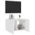 Comodă TV de perete cu lumini LED, alb, 60x35x41 cm GartenMobel Dekor