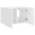 Comodă TV de perete cu lumini LED, alb, 60x35x41 cm GartenMobel Dekor