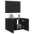 Comodă TV de perete cu lumini LED, negru, 60x35x41 cm GartenMobel Dekor