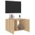 Comodă TV de perete cu lumini LED, stejar sonoma, 60x35x41 cm GartenMobel Dekor