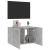 Comodă TV de perete cu lumini LED, gri beton, 60x35x41 cm GartenMobel Dekor