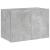 Comodă TV de perete cu lumini LED, gri beton, 60x35x41 cm GartenMobel Dekor