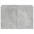 Comodă TV de perete cu lumini LED, gri beton, 60x35x41 cm GartenMobel Dekor