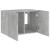 Comodă TV de perete cu lumini LED, gri beton, 60x35x41 cm GartenMobel Dekor