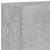 Comode TV de perete cu lumini LED 2 buc. gri beton 60x35x41 cm GartenMobel Dekor