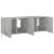 Comode TV de perete cu lumini LED 2 buc. gri beton 60x35x41 cm GartenMobel Dekor