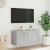 Comodă TV de perete cu lumini LED, gri beton, 80x35x41 cm GartenMobel Dekor