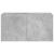Comodă TV de perete cu lumini LED, gri beton, 80x35x41 cm GartenMobel Dekor