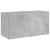 Comodă TV de perete cu lumini LED, gri beton, 80x35x41 cm GartenMobel Dekor