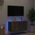 Comodă TV de perete cu lumini LED, stejar fumuriu, 80x35x41 cm GartenMobel Dekor