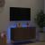 Comodă TV de perete cu lumini LED, stejar maro, 80x35x41 cm GartenMobel Dekor