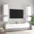 Comodă TV de perete cu lumini LED, alb, 100x35x41 cm GartenMobel Dekor