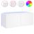 Comodă TV de perete cu lumini LED, alb, 100x35x41 cm GartenMobel Dekor