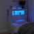 Tăblie de pat cu LED, alb, 100x18,5x103,5 cm, lemn GartenMobel Dekor