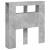 Tăblie de pat cu LED, gri beton, 100x18,5x103,5 cm, lemn GartenMobel Dekor