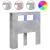 Tăblie de pat cu LED, gri beton, 100x18,5x103,5 cm, lemn GartenMobel Dekor