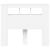 Tăblie de pat cu LED, alb, 120x18,5x103,5 cm, lemn GartenMobel Dekor