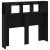 Tăblie de pat cu LED, negru, 120x18,5x103,5 cm, lemn GartenMobel Dekor