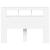 Tăblie de pat cu LED, alb, 140x18,5x103,5 cm, lemn GartenMobel Dekor