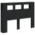 Tăblie de pat cu LED, negru, 140x18,5x103,5 cm, lemn GartenMobel Dekor
