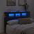 Tăblie de pat cu LED, negru, 160x18,5x103,5 cm, lemn GartenMobel Dekor