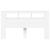Tăblie de pat cu LED, alb, 180x18,5x103,5 cm, lemn GartenMobel Dekor