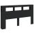 Tăblie de pat cu LED, negru, 180x18,5x103,5 cm, lemn GartenMobel Dekor