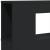 Tăblie de pat cu LED, negru, 180x18,5x103,5 cm, lemn GartenMobel Dekor