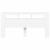 Tăblie de pat cu LED, alb, 200x18,5x103,5 cm, lemn prelucrat GartenMobel Dekor