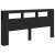 Tăblie de pat cu LED, negru, 200x18,5x103,5 cm, lemn prelucrat GartenMobel Dekor