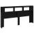 Tăblie de pat cu LED, negru, 200x18,5x103,5 cm, lemn prelucrat GartenMobel Dekor
