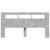Tăblie de pat cu LED, gri beton, 200x18,5x103,5 cm, lemn GartenMobel Dekor