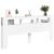 Tăblie de pat cu LED, alb, 220x18,5x103,5 cm, lemn GartenMobel Dekor