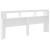 Tăblie de pat cu LED, alb, 220x18,5x103,5 cm, lemn GartenMobel Dekor
