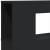 Tăblie de pat cu LED, negru, 220x18,5x103,5 cm, lemn GartenMobel Dekor