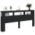 Tăblie de pat cu LED, negru, 220x18,5x103,5 cm, lemn GartenMobel Dekor
