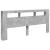 Tăblie de pat cu LED, gri beton, 220x18,5x103,5 cm, lemn GartenMobel Dekor